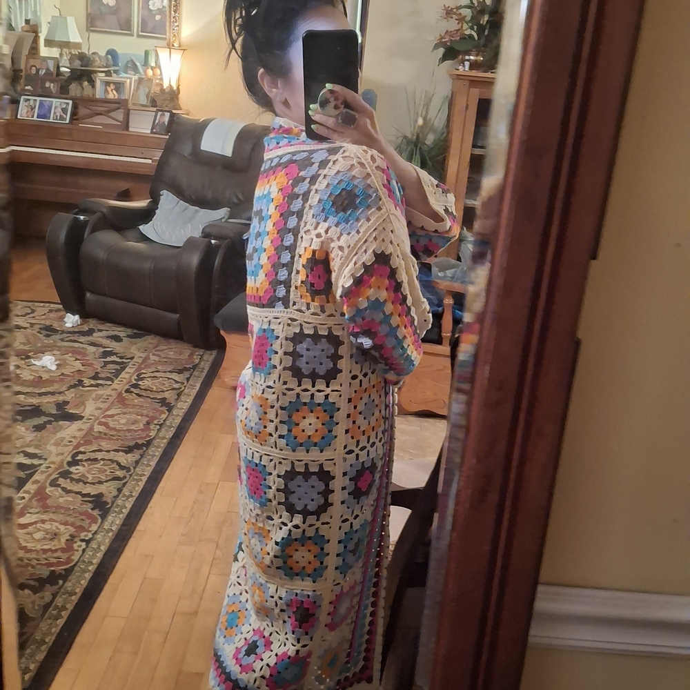 POL Multicolor Crochet Cardigan - Picture 4 of 5